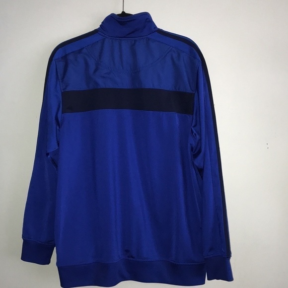 Adidas Royal Blue and Black Nylon Track Jacket Size Large - Picture 6 of 8